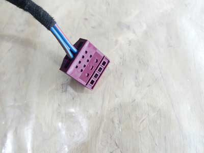 BMW 4 Pole 2 Wire Dark Magenta Connector Plug w/ Pigtail 92011305